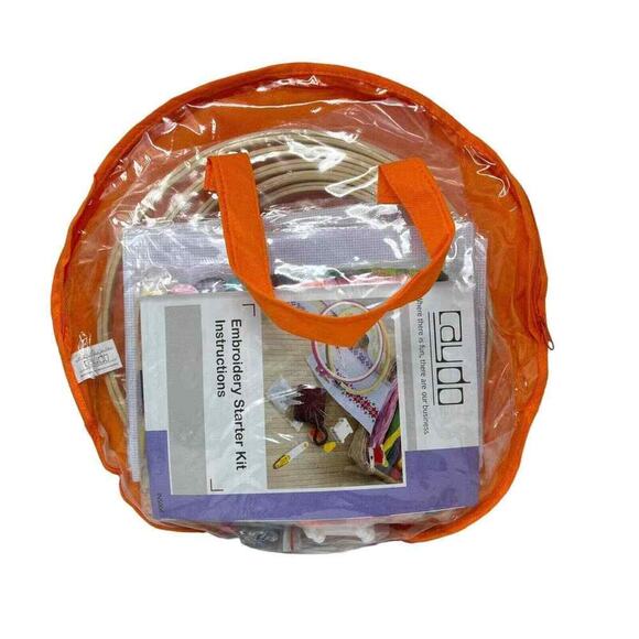 Caydo Embroidery / Counted Cross Stitch Starter Kit Hoops Tools Floss Aida Cloth - Picture 4 of 11